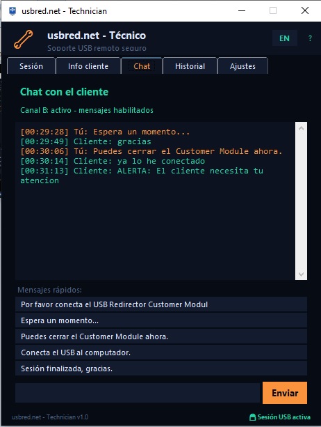 Usbred Tech - Chat